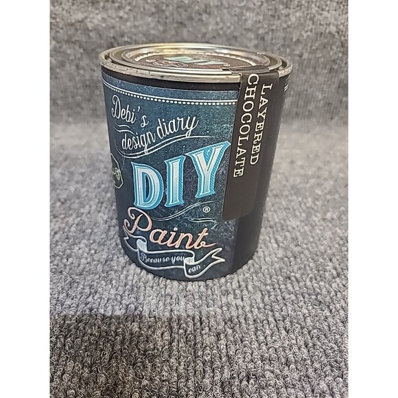 NEW Debi's Design Diary DIY Chalk Paint in Layered Chocolate Brown 16 fl oz Pint - Picture 2 of 4